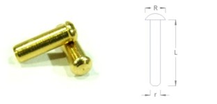 018310 50 x Pivot Pins 3x1x1.3